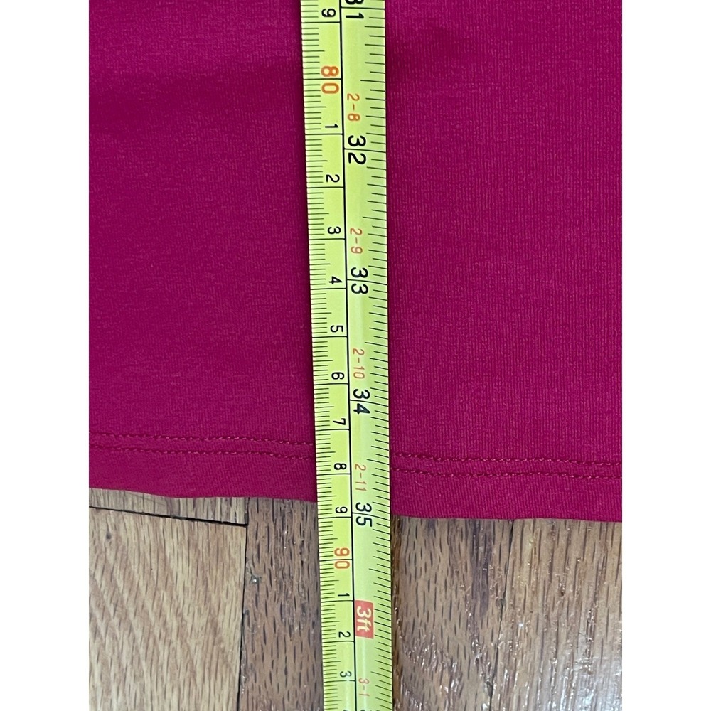 EILEEN FISHER Viscose Jersey Crew Neck Mini Dress Petite Medium Red Rose NEW‎ - Picture 11 of 11
